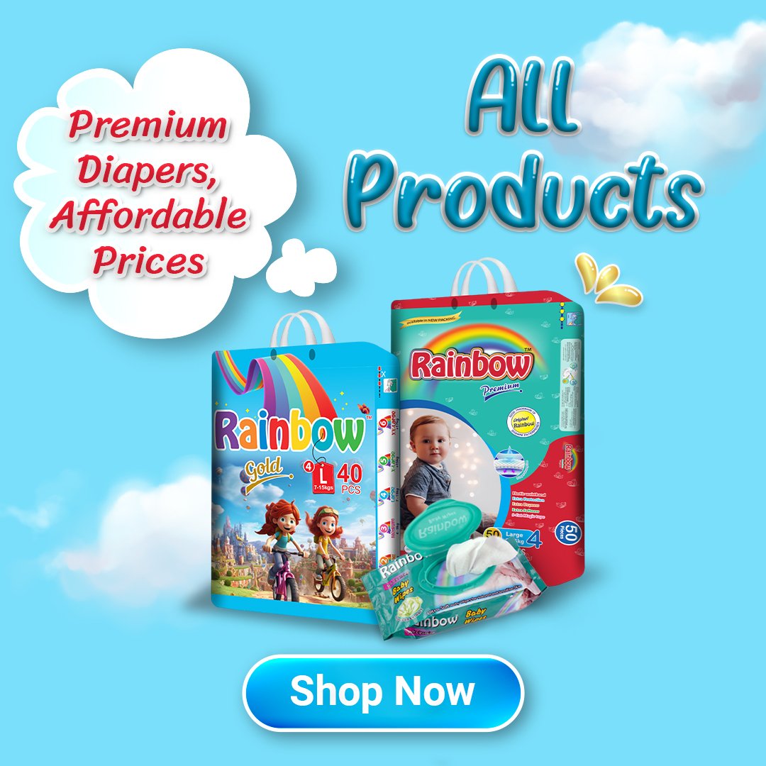 Rainbow Baby Diapers All Products Banner