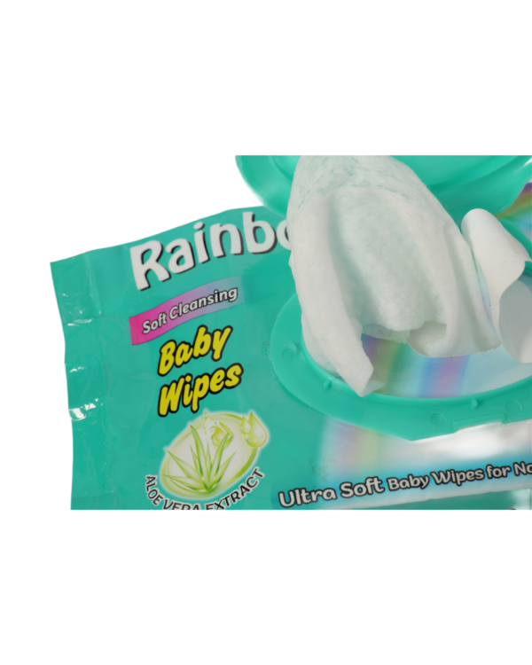 Rainbow Baby Wipes Closeup