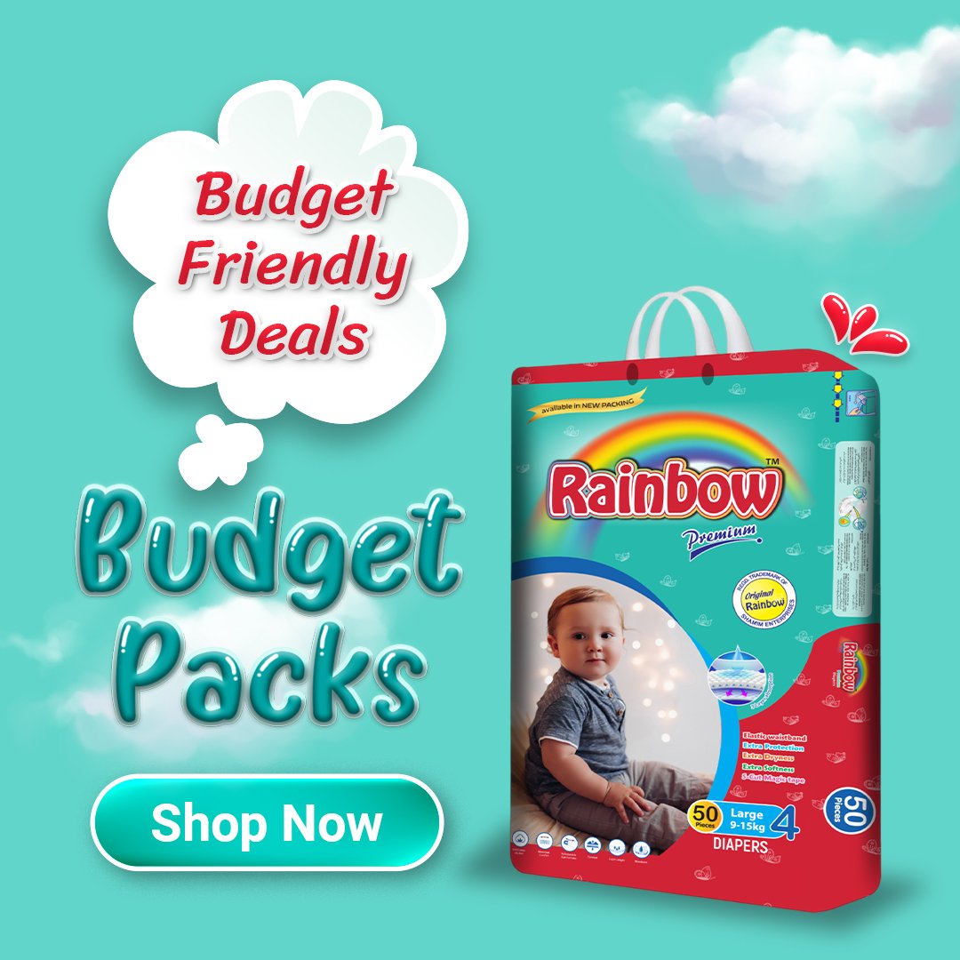 Rainbow Diapers Budget Packs